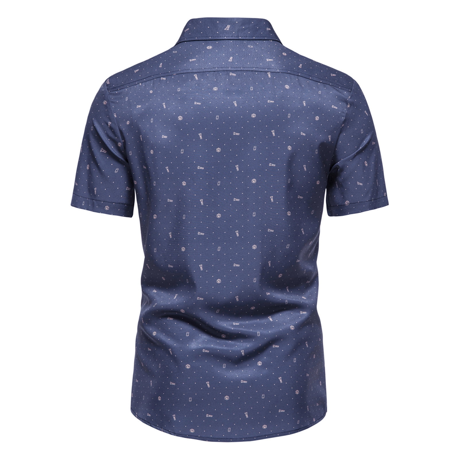 jovati Summer Mens Shirt Fashion Print Business Casual Short Sleeve Shirt 百貨店の販売 shirt pattern sleeve short