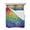 Red, variant on Quilts King Size Bedding Set, Rainbow Patchwork Lightweight Quilted Comforter, Watercolor Colorful Diamond Art Soft Reversible Bedspread Coverlet with Pillow Covers for All Season, 96" x 106"