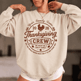 thumbnail image 4 of Personalized Thanksgiving Crew Sweatshirt, Custom Family Name Turkey Fall Graphic Crewneck, 4 of 6