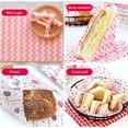 thumbnail image 4 of 100 hojas de papel encerado para envolver alimentos, papel para envolver pasteles, papel resistente a la grasa, impermeable, para sándwiches, queso, frutas, pan y verduras, 4 of 4