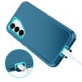 thumbnail image 5 of Petocase for Samsung Galaxy S25 FE 5G Case,Shockproof Rugged Full Body Protection Heavy Duty Dust/Drop Proof 3-Layer 6.7'' Cover Case,Turquoise, 5 of 7