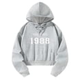 thumbnail image 2 of Sudadera con capucha para mujer, jersey con cordón, sudadera con capucha elegante para mujer, manga larga para correr, sudadera con capucha para prima XL, 2 of 8
