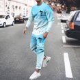 thumbnail image 2 of OJinShaWanO Ski Jacket Men Men's Loose Casual Coconut Tree Gradient Print Beach Holiday Set 1810, 2 of 4