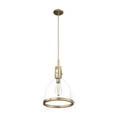 thumbnail image 5 of Hunter - Van Nuys 1-light Alturas Gold, Medium Size Pendant Light, Dimmable, Transitional Style, Bell Shaped, for Bedrooms, Dining, Living Rooms - 19295, 5 of 8