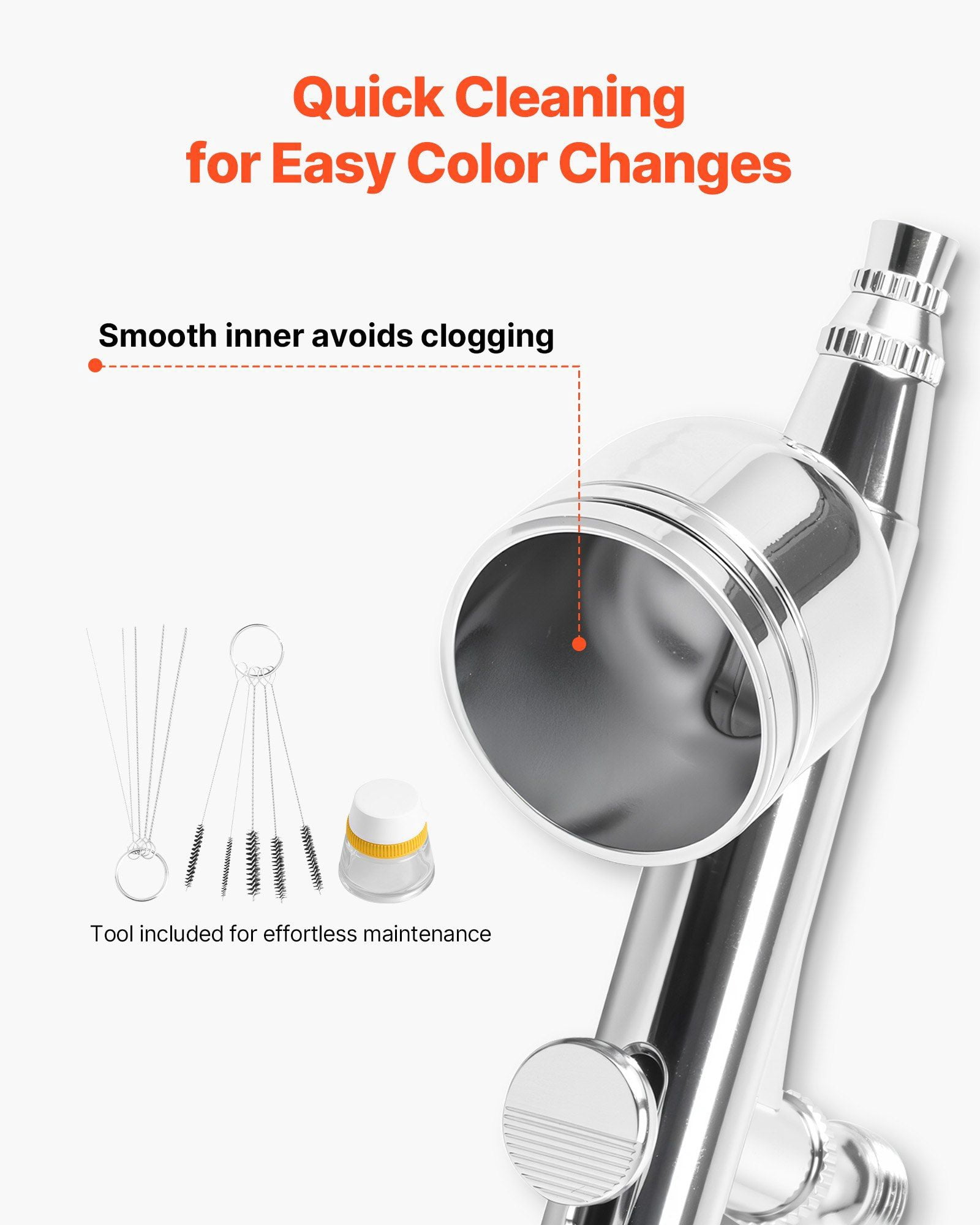 CAFORKP Professional Airbrush Kit 1/6 HP Compressor, 3 Dual-Action Airbrushes with Tips, Hose & Acrylic Paint - For Cake, Model, Nail Art