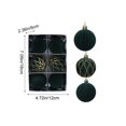 thumbnail image 3 of Christmas Decorations 6 PCS Flocked Christmas Balls Ornaments Set Multiple Styles Of Christmas Tree Decorations, 3 of 8