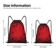 thumbnail image 2 of Xecao Spiders On The Web And Space Pattern Sports Drawstring Backpack - String Swim Gym Bag with Wet Proof Pocket for Women&Men-Small, 2 of 6