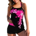 thumbnail image 1 of Conjunto de Traje de Baño Dividido de Mujeres, Tres Piezas Impreso Bikini Sexy para la Playa Y la Piscina, Traje de Baño sin Espalda con Almohadilla de Pecho, Nylon de Dos Piezas, 1 of 4