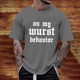 thumbnail image 2 of Razzly Men's T Shirts Funny Graphic Print Casual Short Sleeve Tee Lightweight Comfortable Summer Wear Stylish Daily Top(Dark Gray,2XL), 2 of 6