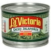 La Victoria Fire Roasted Hot Diced Jalapenos, 4 oz (Pack of 24)