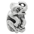 thumbnail image 2 of Elephant Charm .925 Sterling Silver Antique Finished Reflection Beads, 2 of 5