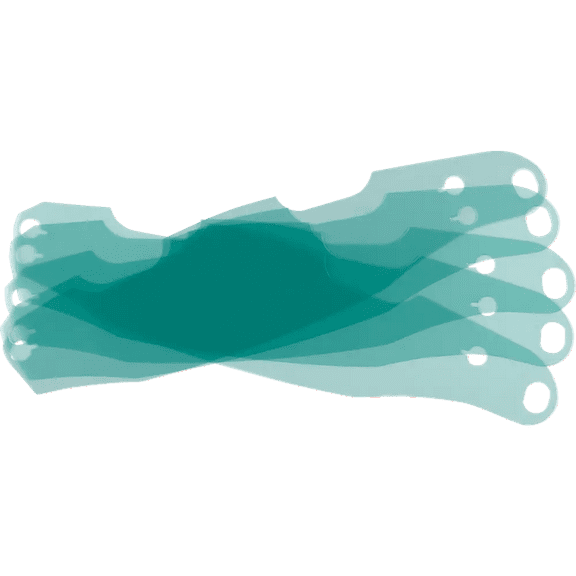 Arai Helmets Tear-Off for Vas-V Max Vision Faceshield - Clear - 5 Pack