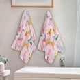 thumbnail image 3 of Christmas Cute Animals Hand Towels 2 PCS, Kitchen Towel Ultra Soft and Highly Absorbent,Decorative Fingertip Face Towel for Bathroom Hotel, 28.3"x 14.4", 3 of 5