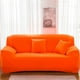 thumbnail image 1 of Nvzi Funda de sofá para sala de estar, funda protectora elástica para muebles de 1 plaza,funda protectora con todo incluido, fundas para sillas para sala de estar (naranja), 1 of 4