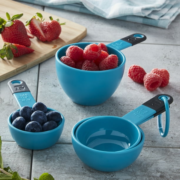 Kitchenaid Set of 4 Dishwasher Safe Measuringcups in Ocean Drive