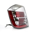 thumbnail image 6 of For Nissan Sentra 2007 2008 2009 Tail Light Assembly Driver Side | Red and Clear Lens | Chrome Housing | Replacement For NI2818114 | 26555ET00B, 6 of 8