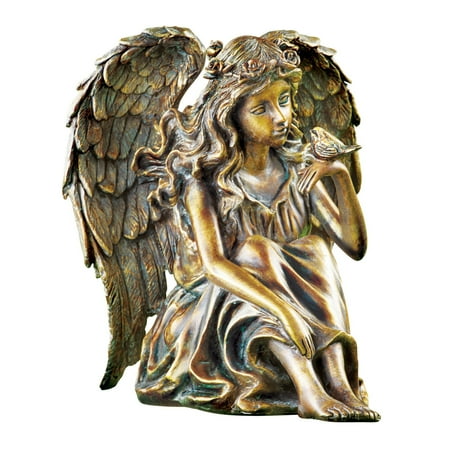 Angel Decorations For Home Sweet Angel with Bird and Wings Garden Figurine - Decoration for Patio, Garden, Yard, or Any Room in Home ()