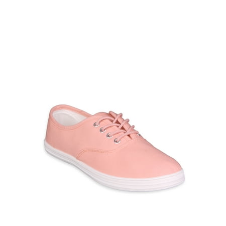 

Nature Breeze Natt Flat Lace Up Classic Sneaker in Peach
