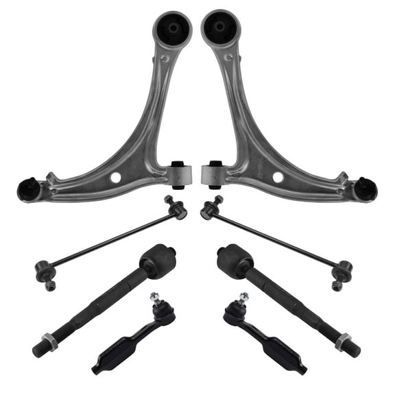 TRQ Front Control Arm Ball Joint Tie Rod Sway Link Steering Suspension Kit 8pc PSA32155