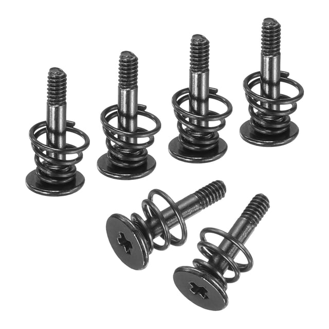 Uxcell GPU Spring Screws, 10pack M2x11.5mm 5.5mm Spring OD GPU Graphics Card Back Plate Heatsink Screws Computer Fan Fixed Screws, Black