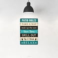 thumbnail image 3 of Patio Rules Sign Rustic Porch Metal Signs Retro Wall Art Decor for Home Patio Porch Front Door Farmhouse Garden Deck 12x8 Inch Tin Hanging Plaque, 3 of 5