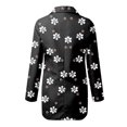 thumbnail image 3 of Chaqueta Elegante Cárdigan estampado con botones y bolsillos para mujer, traje Formal, de manga larga, chaqueta de oficina de negocios, abrigo, blusa,blazer moda（Negro， S), 3 of 4
