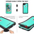 thumbnail image 4 of iPhone 7/8 Waterproof Case [Doigt ID Compatible] Protection Intégrale Mince pour Apple iPhone 7 et iPhone 8 (4,7 Pouces) - Bleu Océan, 4 of 8