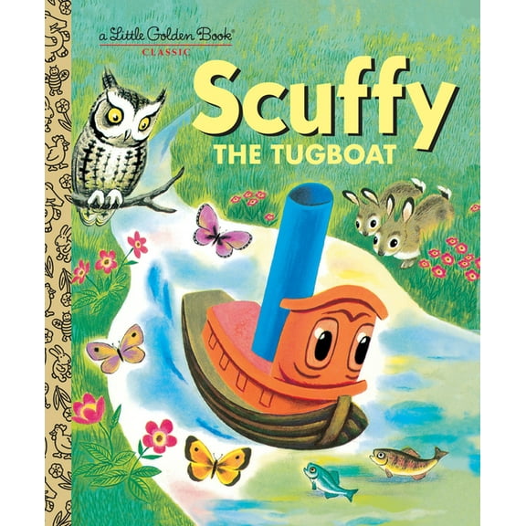 Little Golden Book Scuffy the Tugboat, (Hardcover)