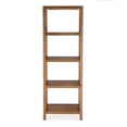 thumbnail image 6 of Beaumont Lane Modern Cane And Wood 4-Tier Etagere Bookcase in Brown, 6 of 6