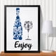 thumbnail image 4 of Decoración de pared vintage para restaurante, cafetería y bar, color azul marino, gris cobalto y blanco, 4 of 8