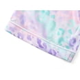 thumbnail image 6 of Beezizac Satin Pajamas for Girls-Soft Silky Short-Sleeved Set with Iridescent Leopard Print Size 8, 6 of 7