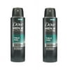 2 Pack Dove Men + Care Talc Feel 48 Hour Protection Deodorant Spray 150ml