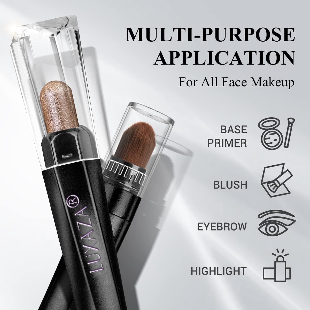 10PCS Eyeshadow Stick,Shimmer And Neutral Champagne Pink Metallic Eye Shadow sticks,Cream Eyeshadow Pencil Crayon with Smudge-proof & Waterproof,Eye Brightener Stick