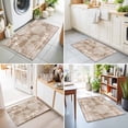 thumbnail image 4 of 2x3 Ft Entryway Area Rug, Brown Coastal Kitchen Rug Runner Washable Floor Mat, Nautical Coral Starfish Shell Seahorse Ocean Non Slip Indoor Door Mat Throw Carpet for Bathroom Living Room Bedroom, 4 of 8