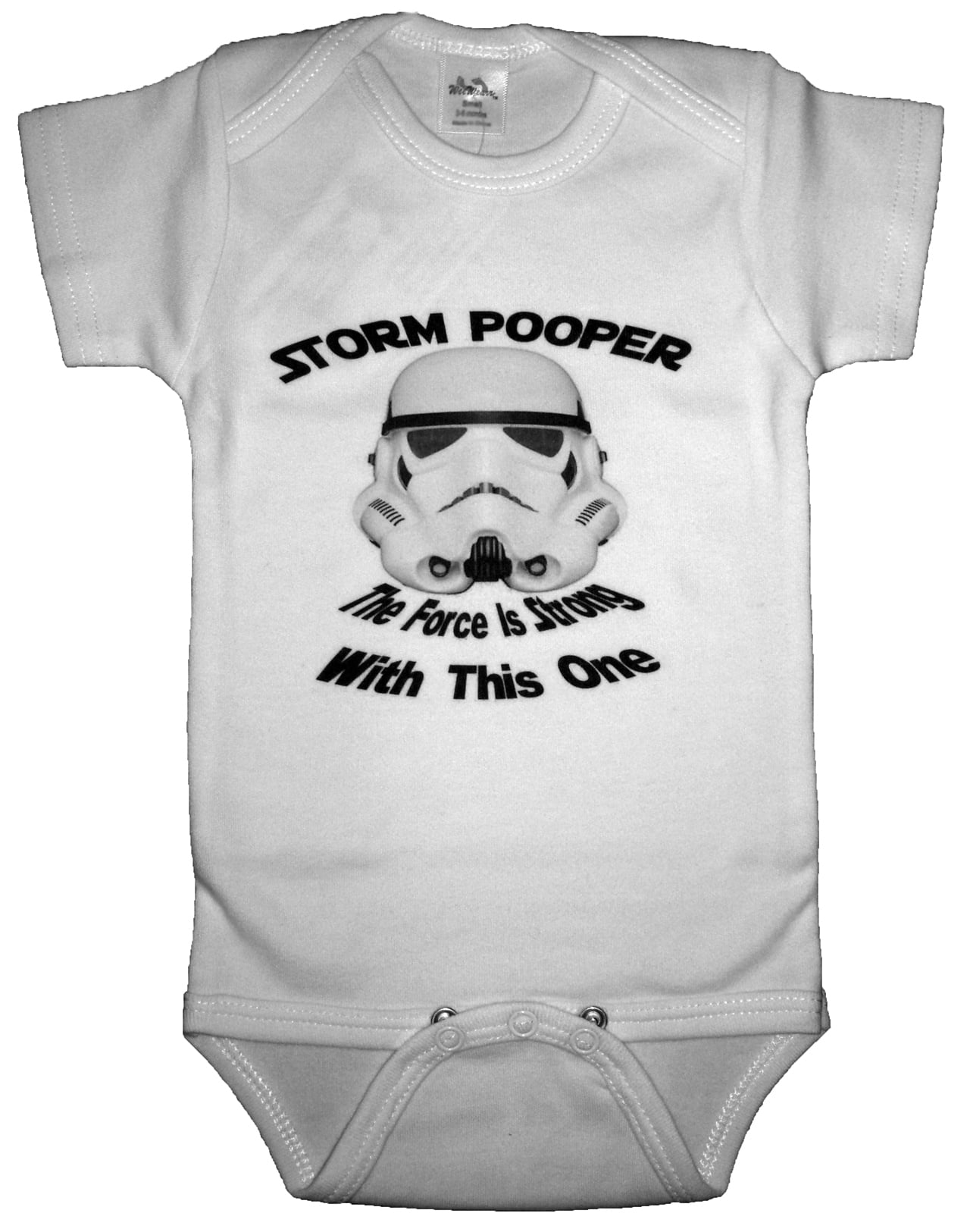 Storm Pooper Funny Baby Romper White Size 3-6 Month - Walmart.com