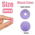 thumbnail image 2 of A pack of acrylic colored beads in 4 sizes - transparent matte mixed colorstyle1:style4;, 2 of 4
