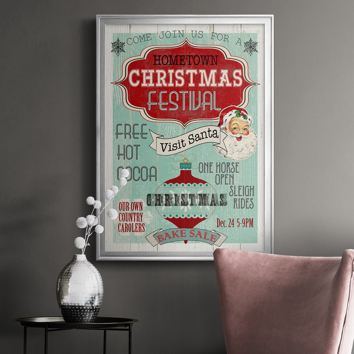 Bright Christmas Festival Premium Framed Print - Ready to Hang