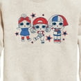 thumbnail image 3 of LOL Surprise! - LOL Red Blue Stars - Toddler And Youth Crewneck Fleece Sweatshirt, 3 of 5