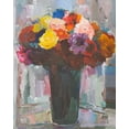 thumbnail image 2 of Khorasani, Hooshang 20x24 White Modern Wood Framed Museum Art Print Titled - Abundant Bouquet, 2 of 4