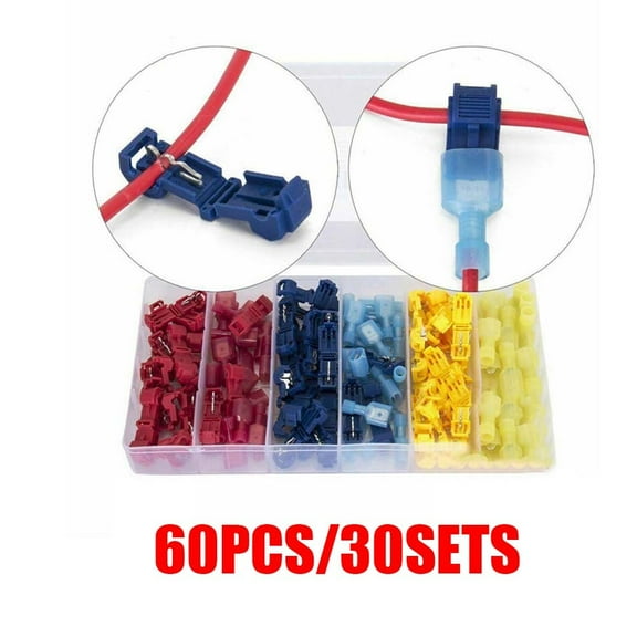 30 Pack Quick Splice Wire Connectors for Easy Electrical Tapping and Connection