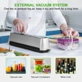 thumbnail image 3 of Vacuum Sealer Machine-One-Touch Full Automatic Vacuum Sealer with LED Touch Screen Indicator Lights,Air Sealing System for Food Storage Dry/Moist Modes with 15 Seal Bags and 1 Air Suction Hose, 3 of 6
