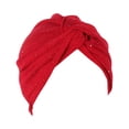 thumbnail image 1 of iHPH7 Foulard Bandeau Cancer Couvre-Chef pour Femmes Turbans de Chimiothérapie pour Femmes Turbans de Chimiothérapie pour Femmes Chapeaux de Chimiothérapie pour Femmes, Rouge Taille Unique, 1 of 2