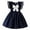 Blue, variant on SNKSDGM Flower Girl Dresses Toddler Children Girls Short Sleeve Solid Bowknot Dresses Dress Clothes 5-6 Years Girls Dresses Size 6X