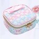 thumbnail image 5 of Bolsa de almacenamiento de servilleta sanitaria bordada de malla Bolsa cuadrada cosmética con cremallera para viajes al aire libre y oficina (rosa degradado), 5 of 6