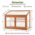 thumbnail image 3 of Mcombo 2-Tier Wooden Cold Frame Garden Greenhouse Raised Flower Planter Shelf Bed Protection 0160, 3 of 8