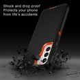 thumbnail image 4 of I-HONVA For Samsung Galaxy S21 Case,3-Layer Military Grade Drop Protection Anti-Slip Rugged Shockproof Dustproof Protection 6.2 inch Phone Case,Black Orange, 4 of 7