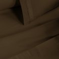 thumbnail image 4 of 1500-Thread Count 100% Egyptian Cotton Solid Pillowcases, 2-Piece Pillowcase Set by Blue Nile Mills- King, Mocha, 4 of 6