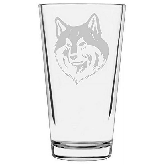 Finnish Lapphund Dog Themed Etched All Purpose 16oz Libbey Pint Glass