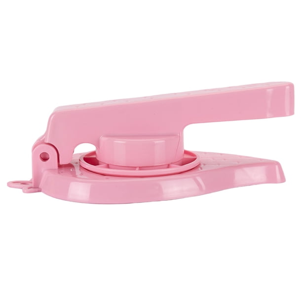 Mini máquina para hacer pasteles Moyic Manual de plástico prensador de pequeño color rosado