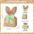 thumbnail image 2 of Bunny Easter Goodie Bags 24-Pack with Bow Ribbon and Dried Flowers, Bunny Ear Paper Goodie Bags for Candy, Treats, Party Favors, 2 of 7